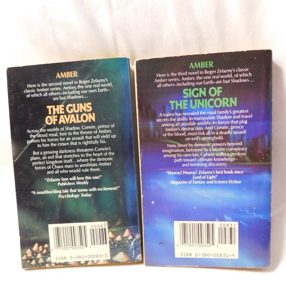 Roger Zelazny Books The Guns of Avalon and Sign of the Unicorn VINTAGE 1970's - Picture 2 of 6